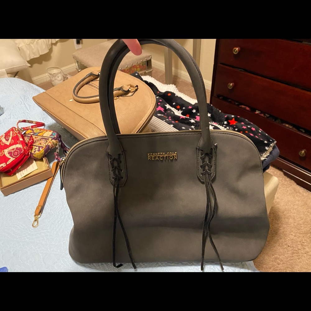 Kenneth Cole Reaction Smokey/Black/Grey Purse